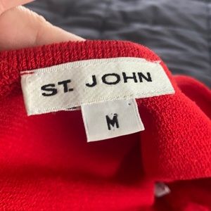 St. John cropped sleeveless knit top